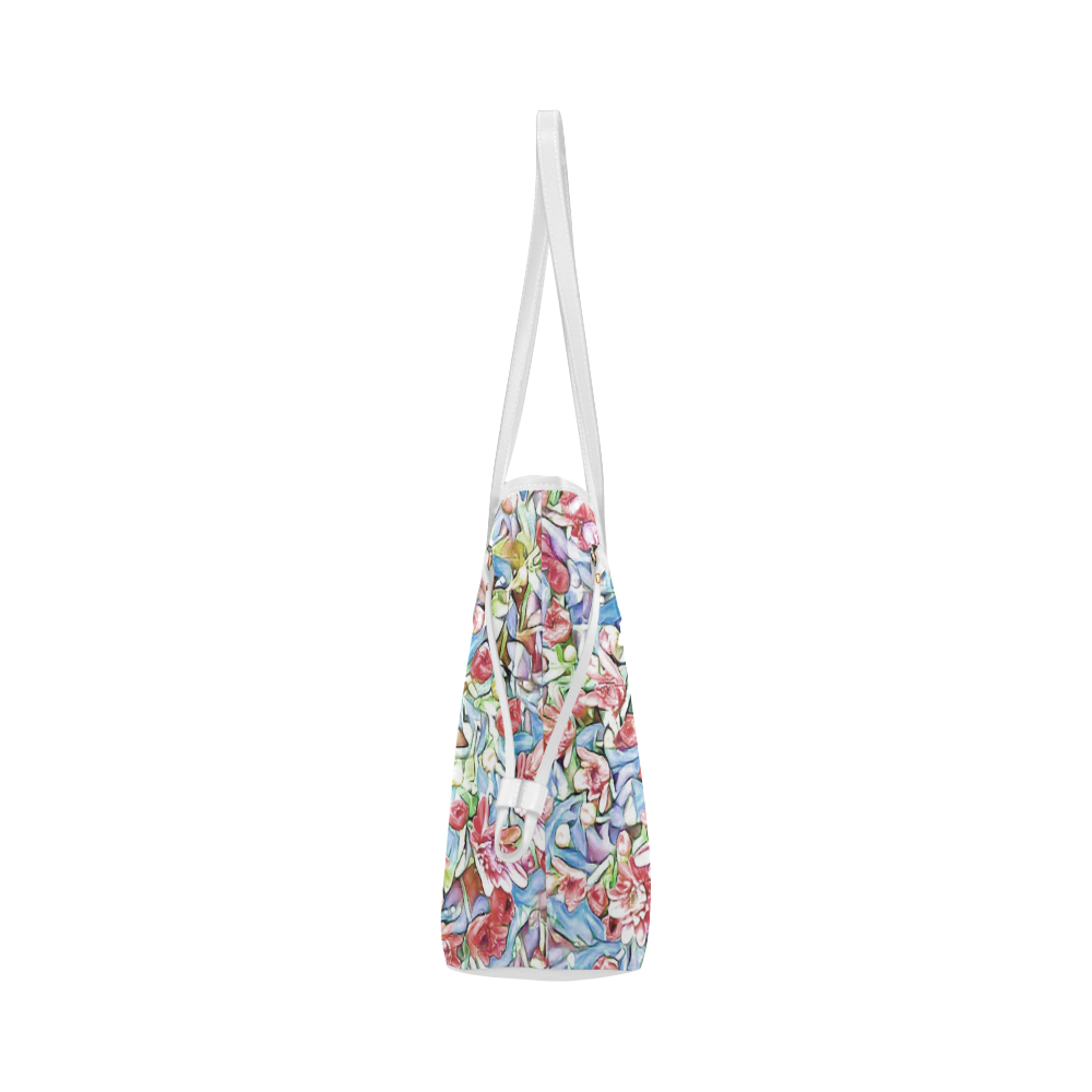 lovely floral 31F by FeelGood Clover Canvas Tote Bag (Model 1661)