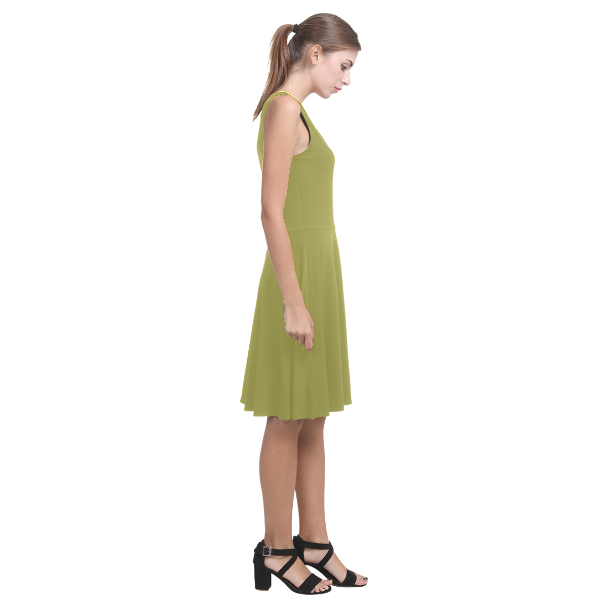 Golden Lime Atalanta Casual Sundress(Model D04)