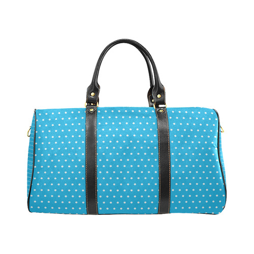 Polka Dot Pin SkyBlue - Jera Nour New Waterproof Travel Bag/Small (Model 1639)
