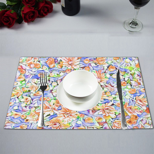 lovely floral 31D by FeelGood Placemat 12’’ x 18’’ (Set of 4)
