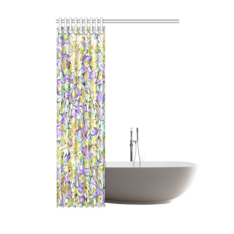 lovely floral 31E by FeelGood Shower Curtain 48"x72"