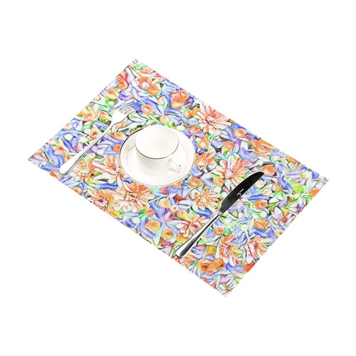 lovely floral 31D by FeelGood Placemat 12’’ x 18’’ (Set of 2)