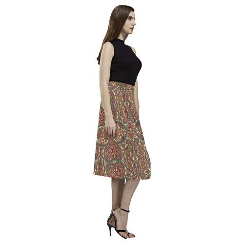 Shiny Rhinestone Hearts Aoede Crepe Skirt (Model D16)