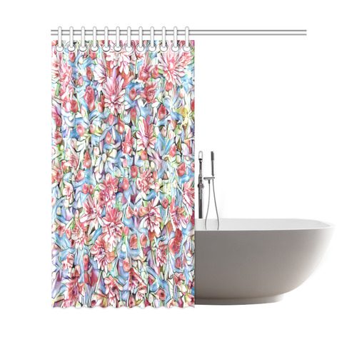 lovely floral 31F by FeelGood Shower Curtain 69"x70"