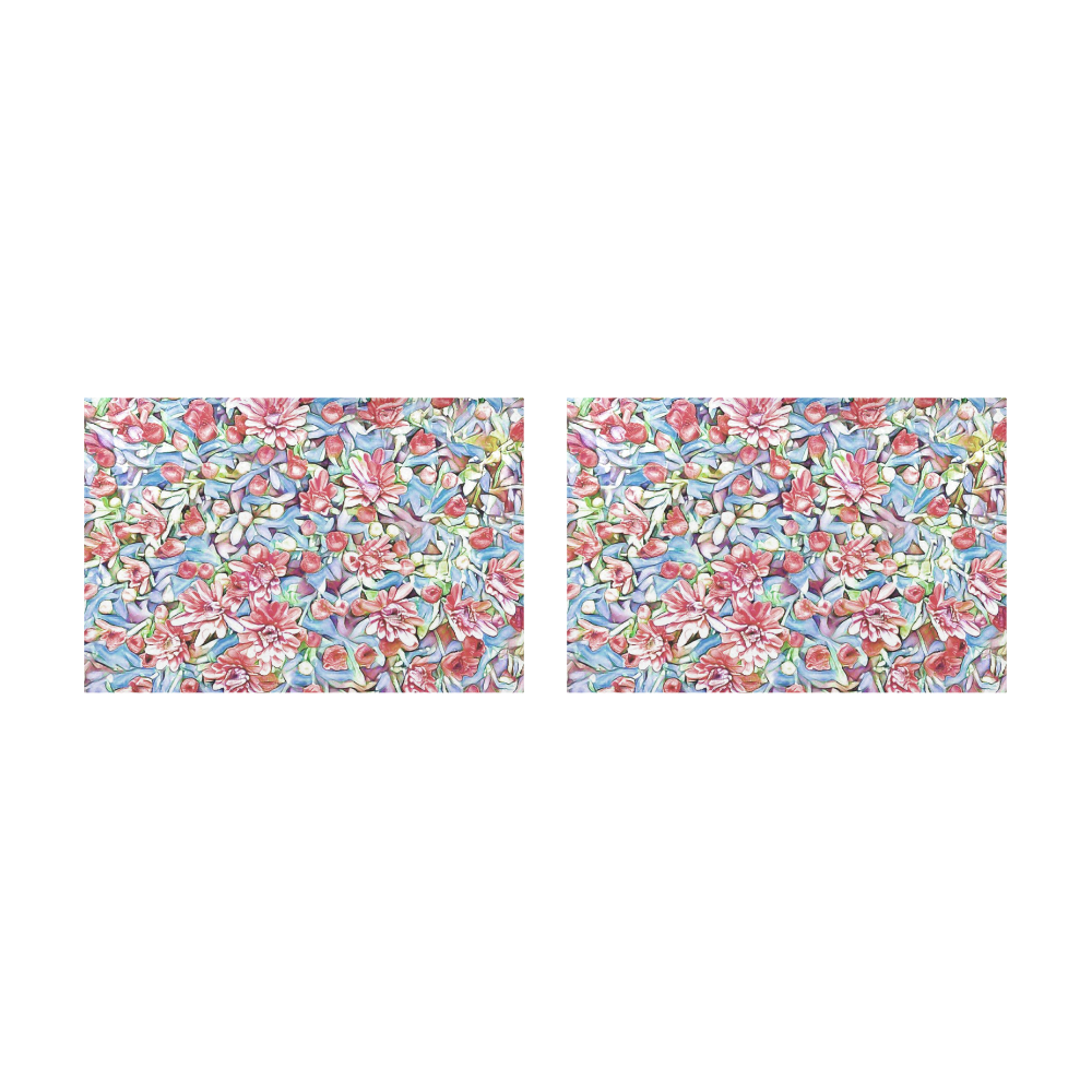 lovely floral 31F by FeelGood Placemat 12’’ x 18’’ (Set of 2)
