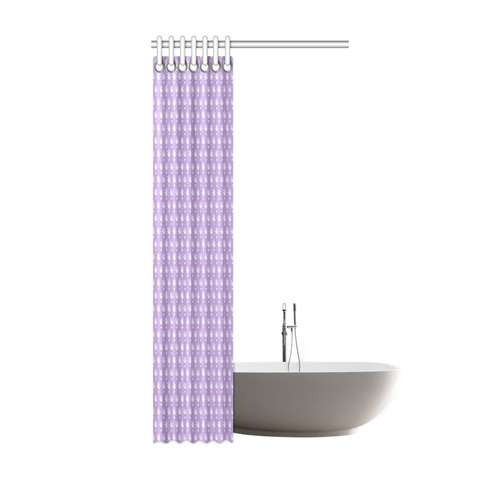 Dotted Purple Cannabis - Jera Nour Shower Curtain 36"x72"
