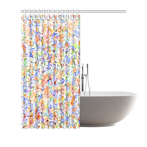 lovely floral 31D by FeelGood Shower Curtain 72"x72"