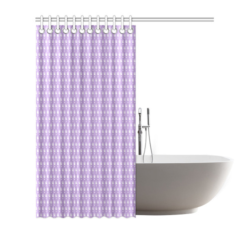 Dotted Purple Cannabis - Jera Nour Shower Curtain 72"x72"