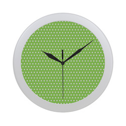 Polka Dot Pin Lime - Jera Nour Circular Plastic Wall clock