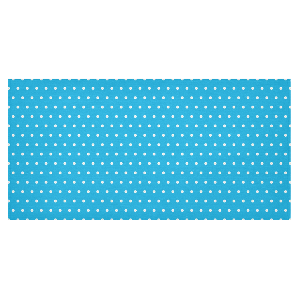 Polka Dot Pin SkyBlue - Jera Nour Cotton Linen Tablecloth 60"x120"