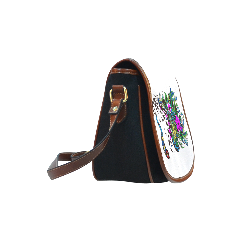 medusa Saddle Bag/Small (Model 1649)(Flap Customization)