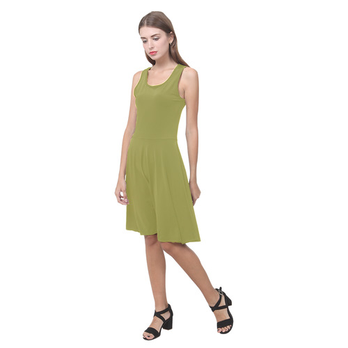 Golden Lime Atalanta Casual Sundress(Model D04)