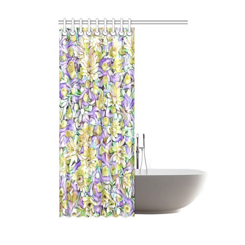 lovely floral 31E by FeelGood Shower Curtain 48"x72"