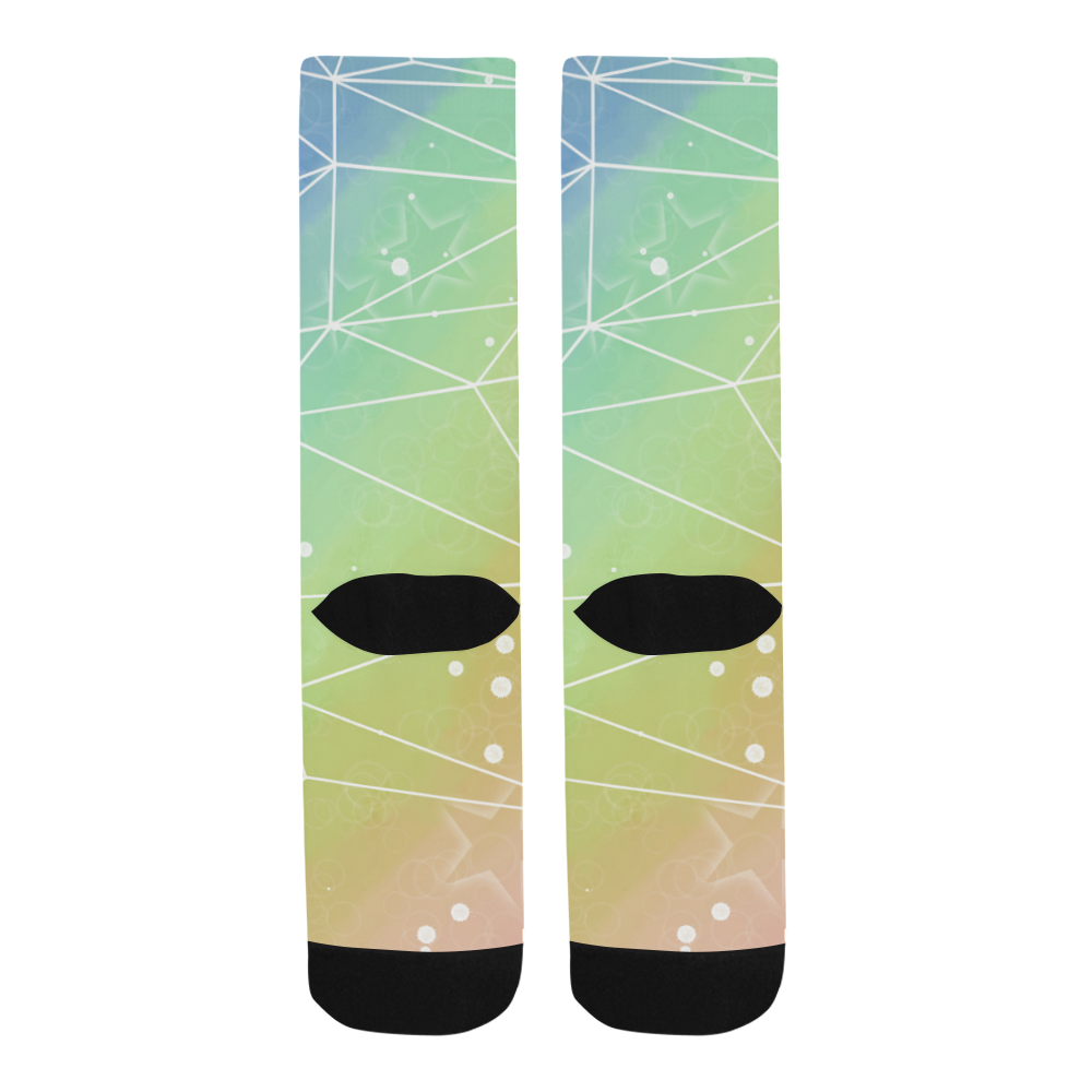 Geometric Rainbow Trouser Socks