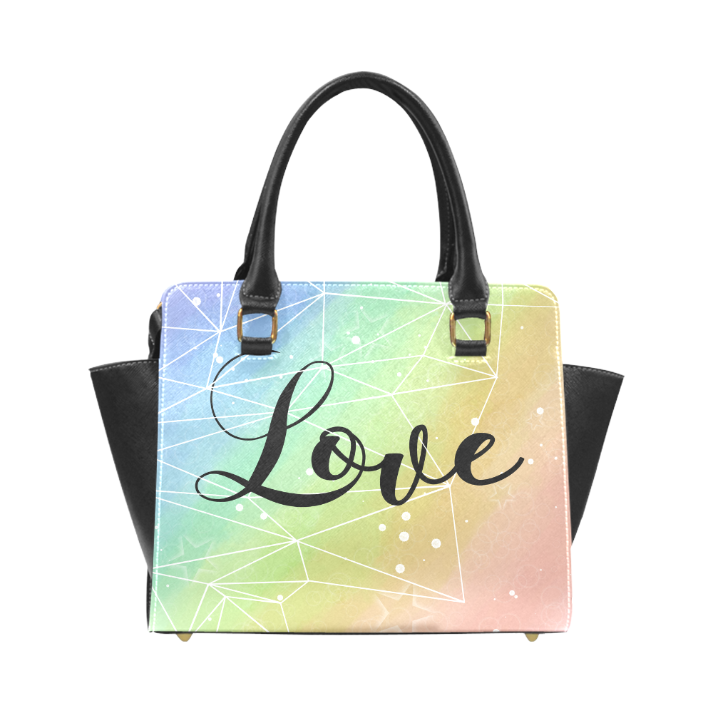 Universal Love Rivet Shoulder Handbag (Model 1645) | ID: D1605524