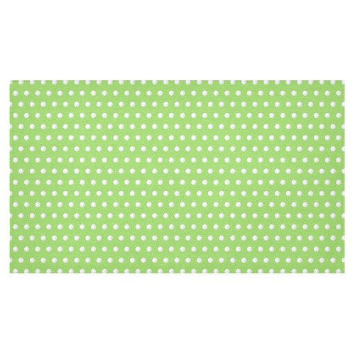 Polka Dot Pin Lime - Jera Nour Cotton Linen Tablecloth 60"x 104"