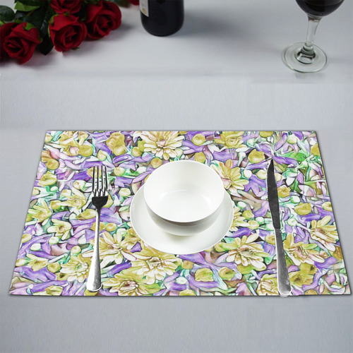 lovely floral 31E by FeelGood Placemat 12’’ x 18’’ (Set of 4)