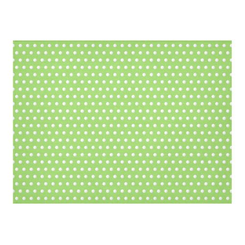 Polka Dot Pin Lime - Jera Nour Cotton Linen Tablecloth 52"x 70"