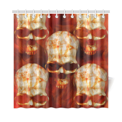 Marbled skulls Shower Curtain 72"x72"