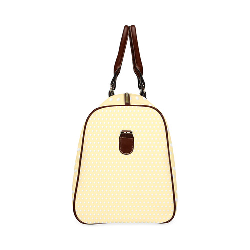 Polka Dot Pin Pastel Orange - Jera Nour Waterproof Travel Bag/Small (Model 1639)
