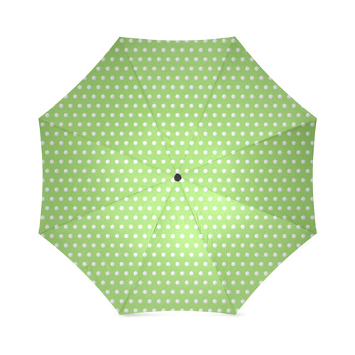 Polka Dot Pin Lime - Jera Nour Foldable Umbrella (Model U01)
