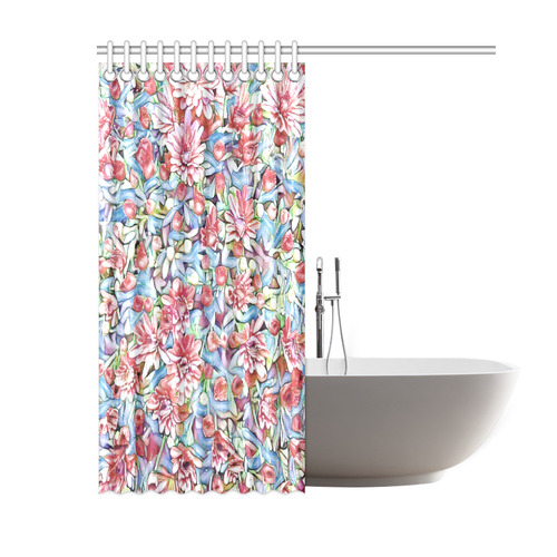lovely floral 31F by FeelGood Shower Curtain 60"x72"