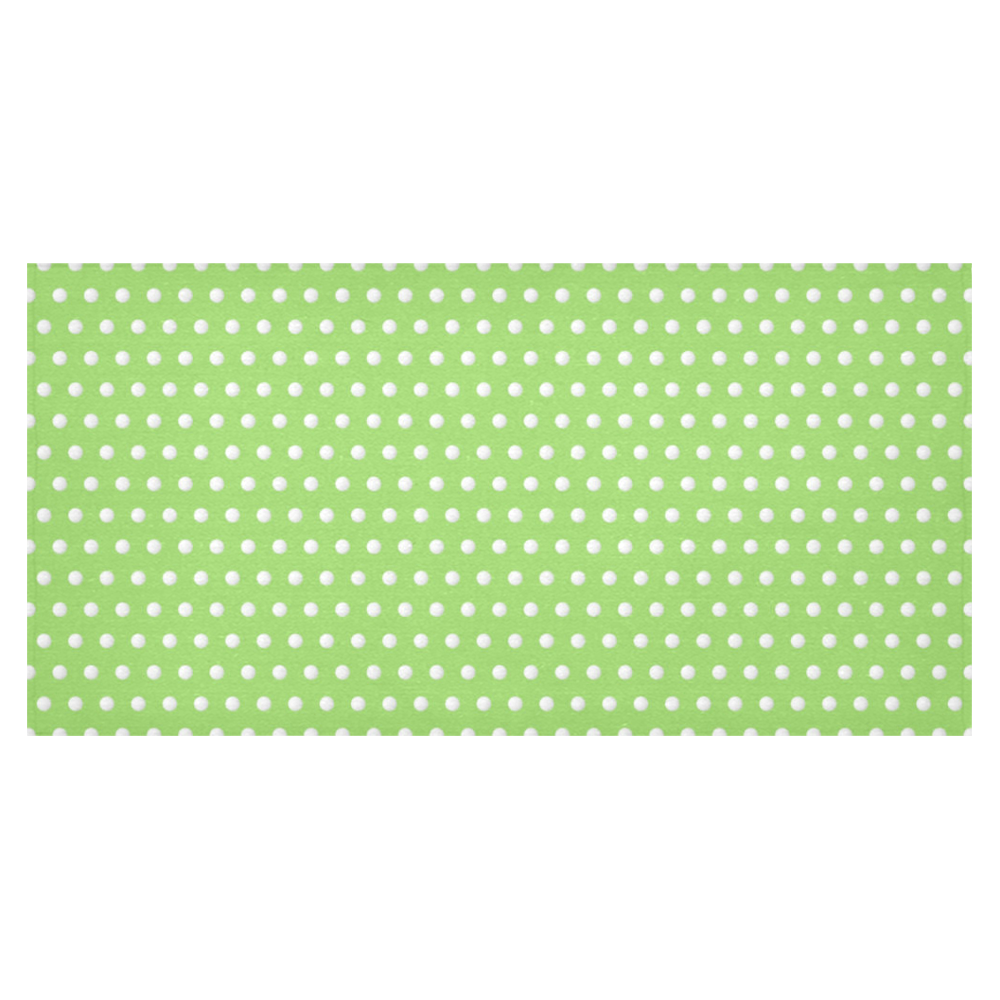 Polka Dot Pin Lime - Jera Nour Cotton Linen Tablecloth 60"x120"