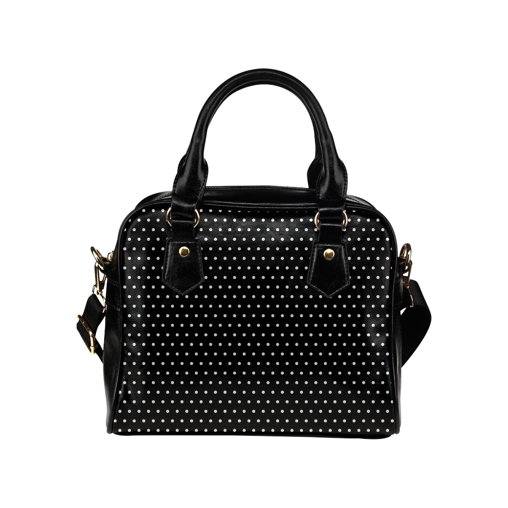 Polka Dot Pin Black - Jera Nour Shoulder Handbag (Model 1634)
