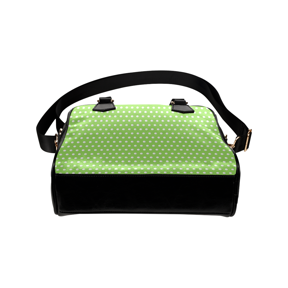 Polka Dot Pin Lime - Jera Nour Shoulder Handbag (Model 1634)