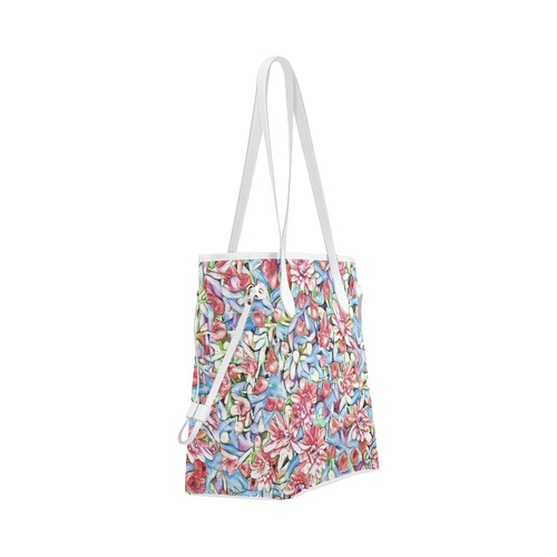 lovely floral 31F by FeelGood Clover Canvas Tote Bag (Model 1661)