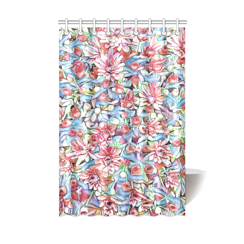lovely floral 31F by FeelGood Shower Curtain 48"x72"