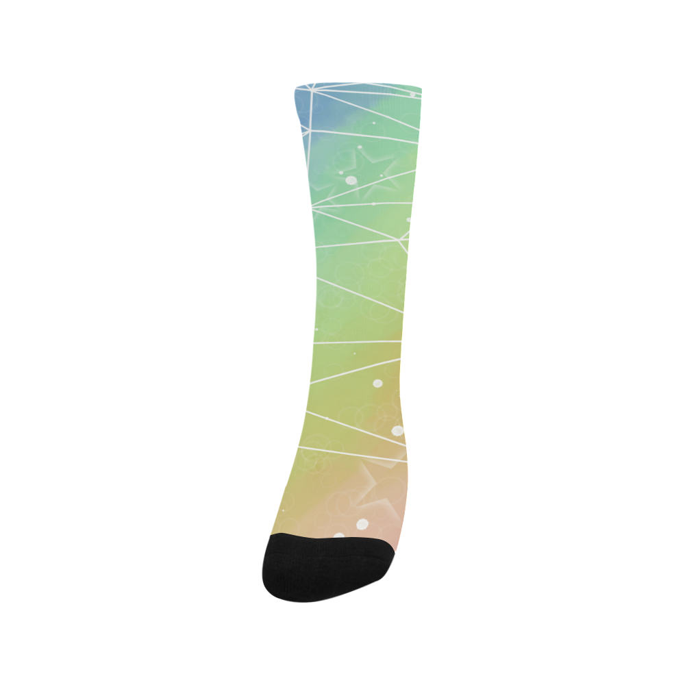 Geometric Rainbow Trouser Socks