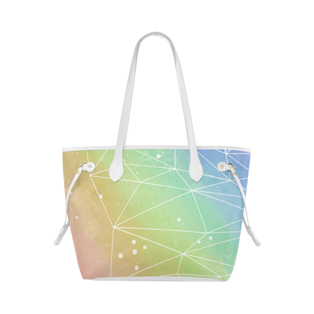 Swift Floral Peach Rouge Remix Clover Canvas Tote Bag
