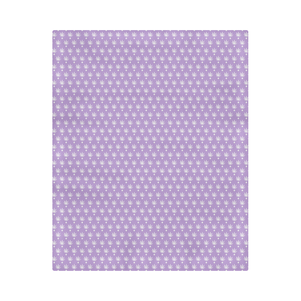 Dotted Purple Cannabis - Jera Nour Duvet Cover 86"x70" ( All-over-print)
