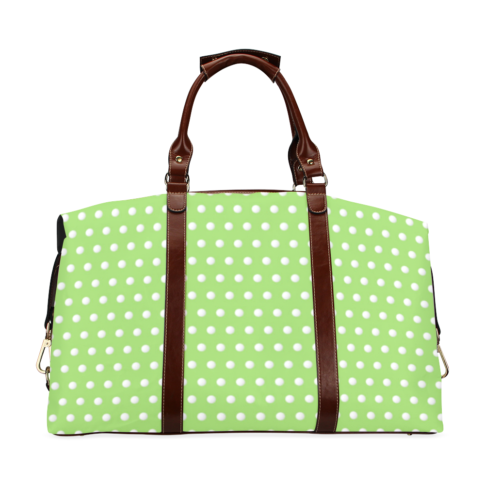 Polka Dot Pin Lime - Jera Nour Classic Travel Bag (Model 1643) Remake