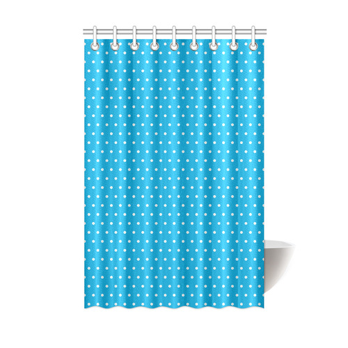 Polka Dot Pin SkyBlue - Jera Nour Shower Curtain 48"x72"
