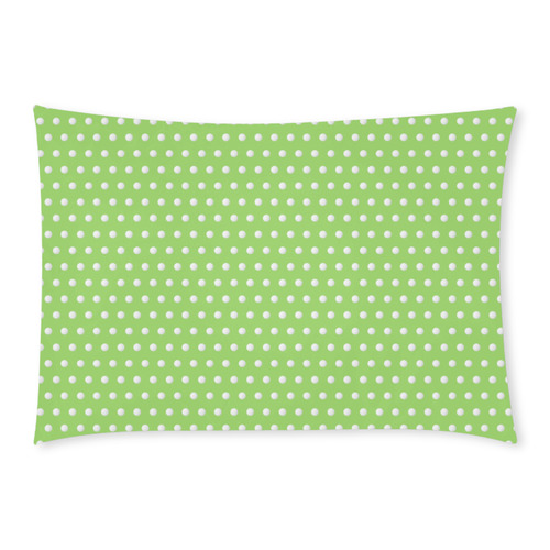 Polka Dot Pin Lime - Jera Nour Custom Rectangle Pillow Case 20x30 (One Side)