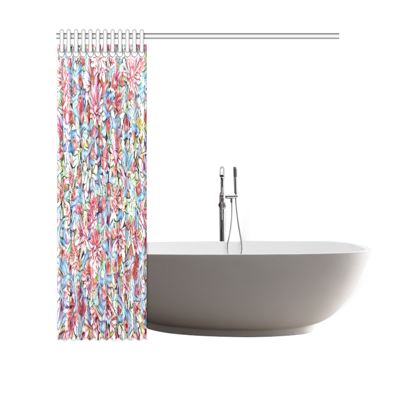 lovely floral 31F by FeelGood Shower Curtain 69"x70"