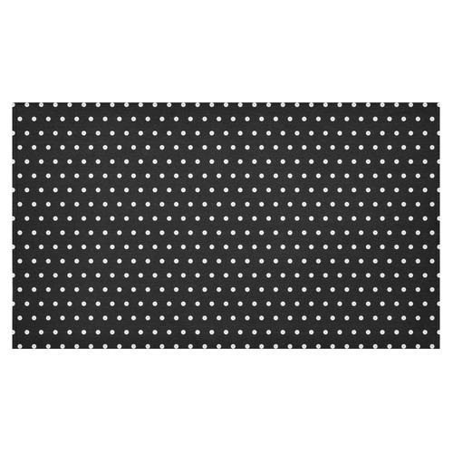 Polka Dot Pin Black - Jera Nour Cotton Linen Tablecloth 60"x 104"