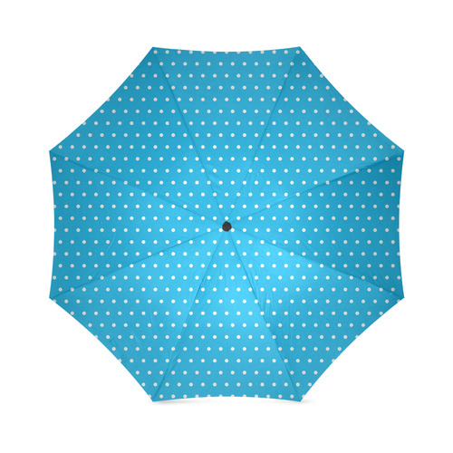Polka Dot Pin SkyBlue - Jera Nour Foldable Umbrella (Model U01)