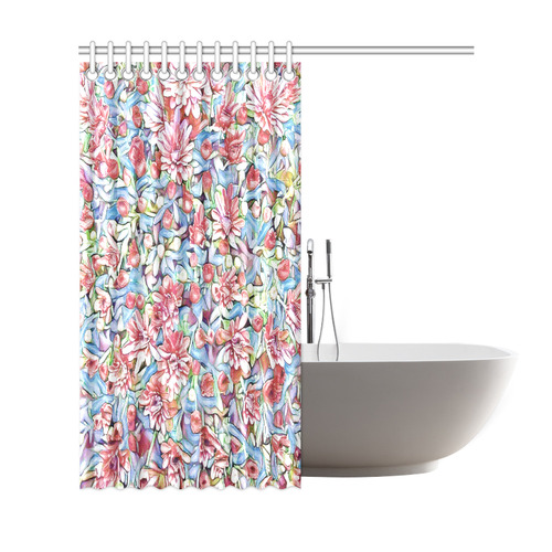 lovely floral 31F by FeelGood Shower Curtain 69"x72"