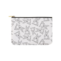 Bunny Pattern Carry-All Pouch 9.5''x6''