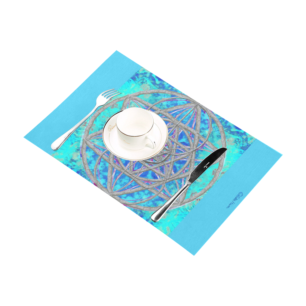 protection in blue harmony Placemat 12’’ x 18’’ (Set of 2)
