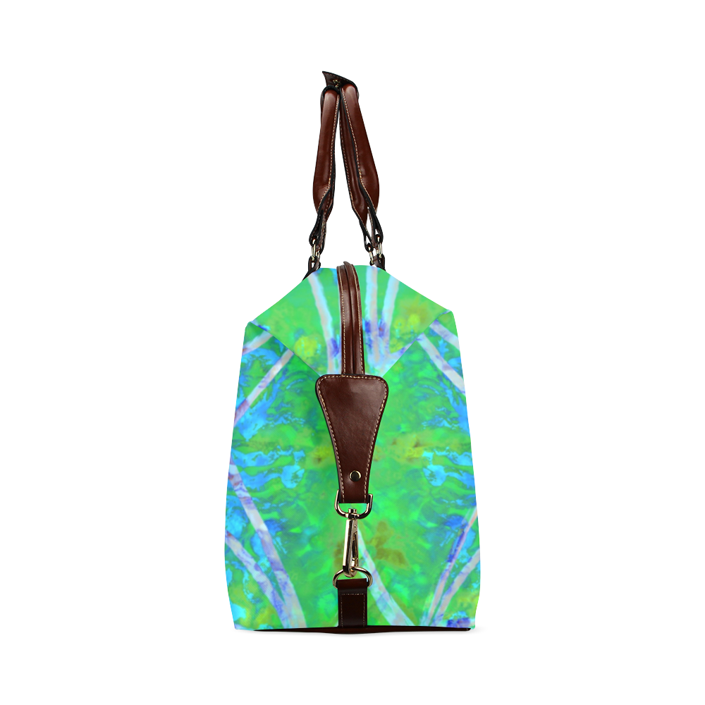 protection in nature colors-teal, blue and green Classic Travel Bag (Model 1643) Remake