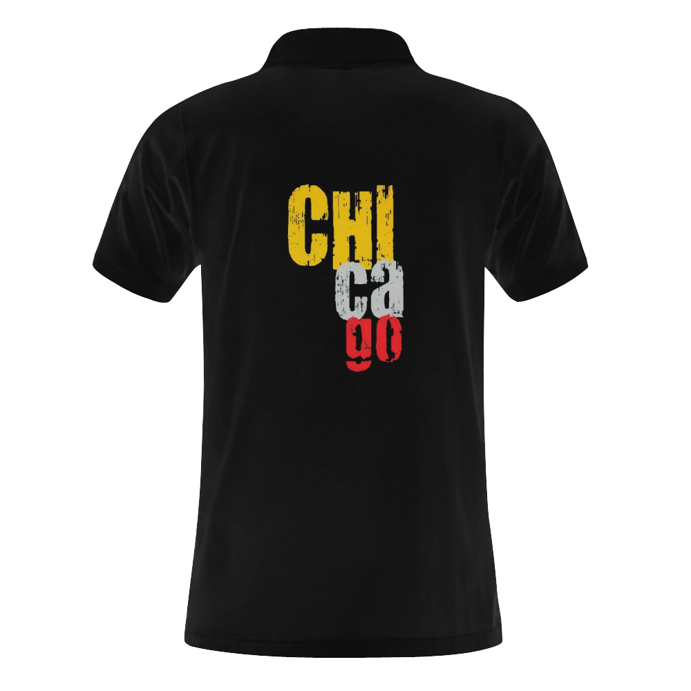 Chicago by Artdream Men's Polo Shirt (Model T24)