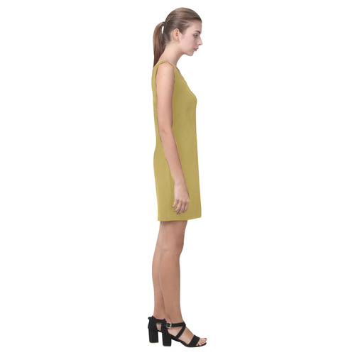 Golden Olive Medea Vest Dress (Model D06)