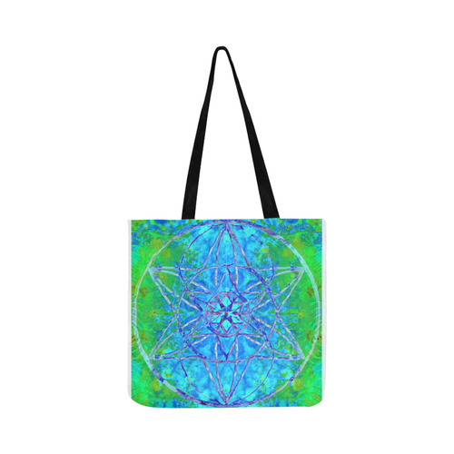 protection in nature colors-teal, blue and green Reusable Shopping Bag Model 1660 (Two sides)