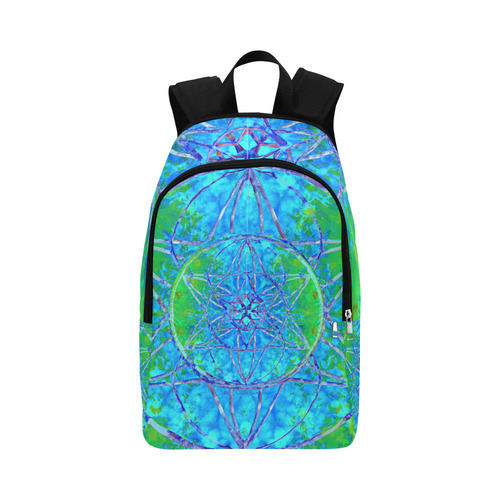 protection in nature colors-teal, blue and green Fabric Backpack for Adult (Model 1659)