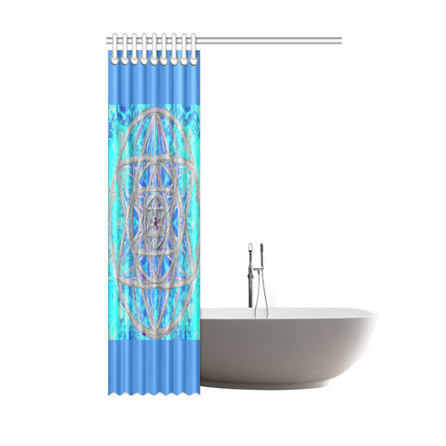 protection in blue harmony Shower Curtain 48"x72"