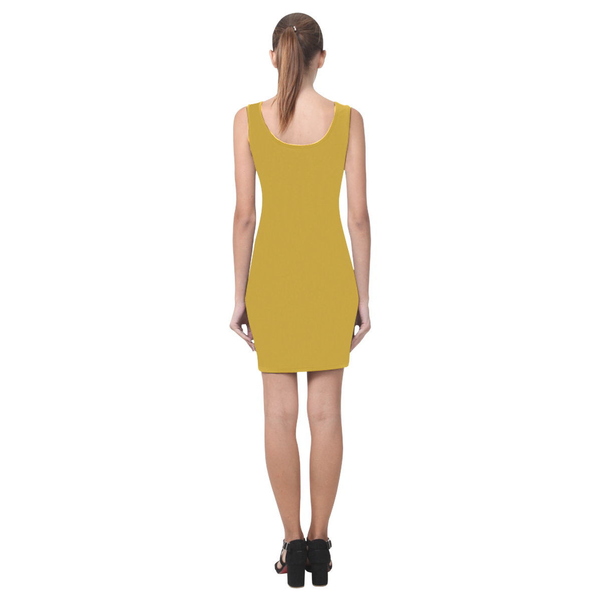 Lemon Curry Medea Vest Dress (Model D06)